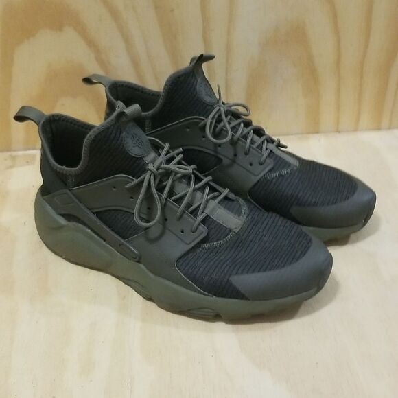 NIKE Air Huarache Run Ultra SE Style #875841-303 - Size 12 - Olive/Khaki Green - Picture 4 of 8